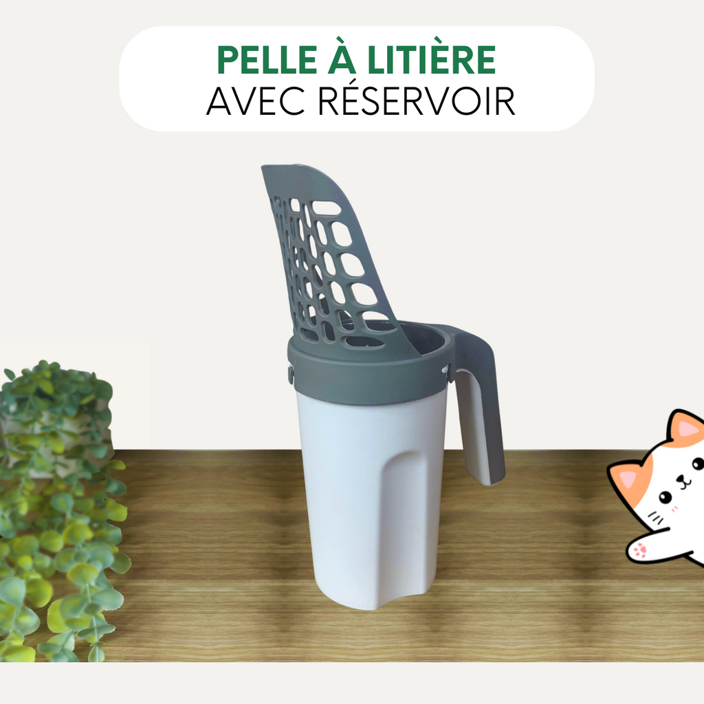 Pelle à litière avec réservoir Felinoo™ | Nettoyage propre et rapide