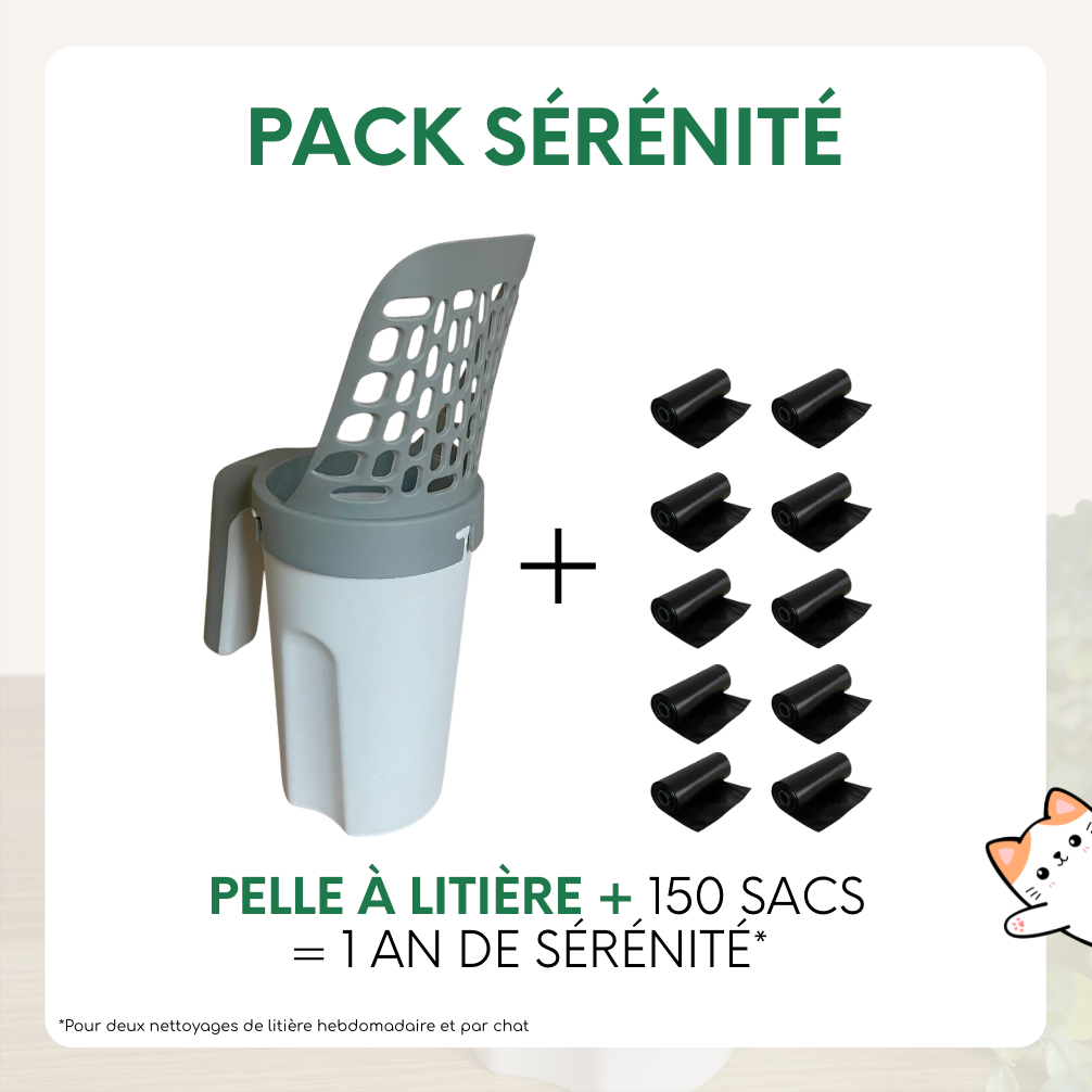 Pelle à litière avec réservoir Felinoo™ | Nettoyage propre et rapide