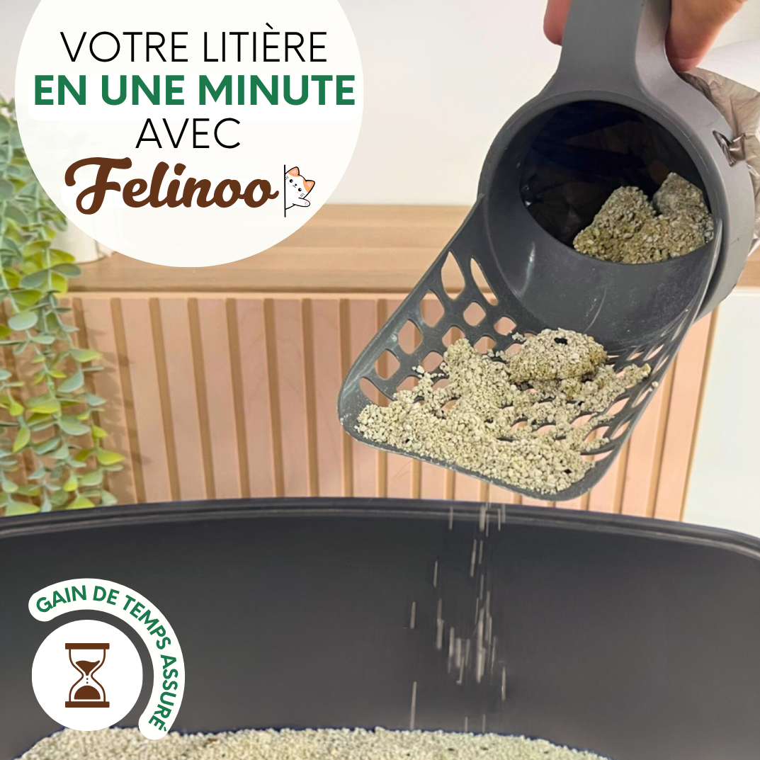 Pelle à litière avec réservoir Felinoo™ | Nettoyage propre et rapide